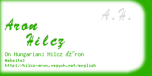 aron hilcz business card